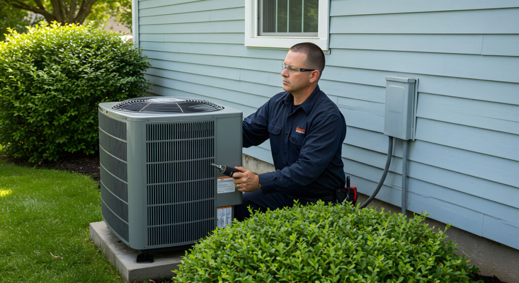 This is a picture for a blog about reasons to call a professional for air conditioning repair.